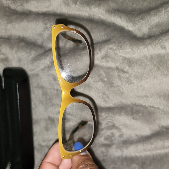Coach yellow, tortoise eyeglasses - Picture 2 of 7